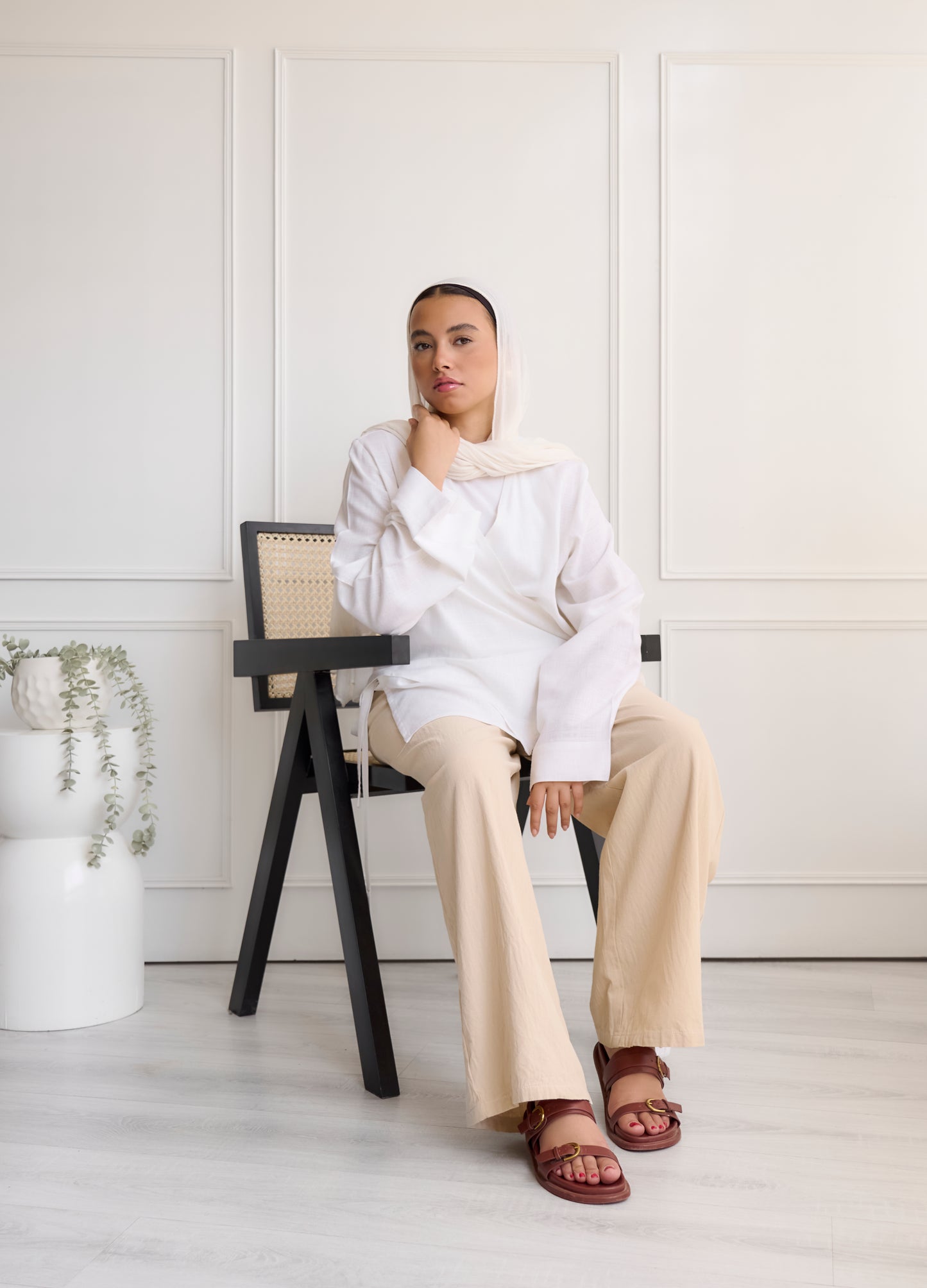 White Sundown Wrap Cardigan