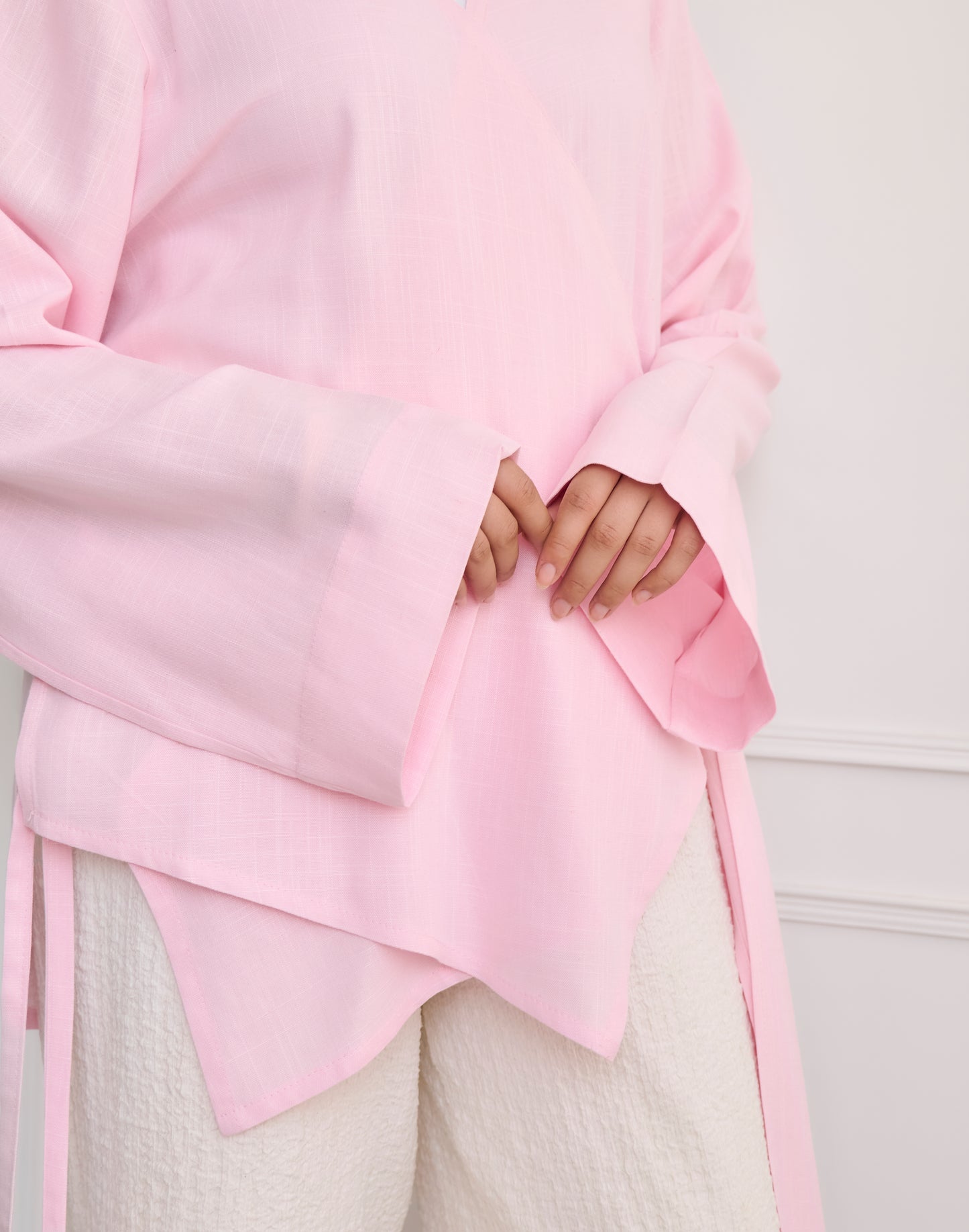 Pink Sundown Wrap Cardigan