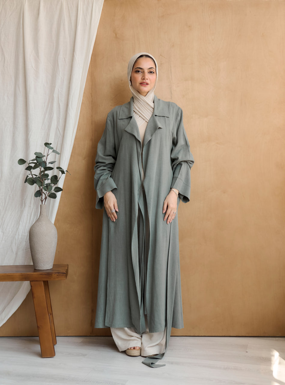 Sage green Oasis Wrap Kimono