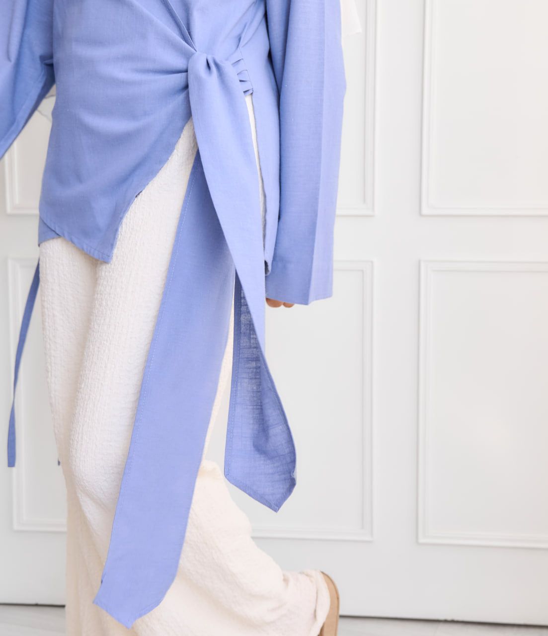 Dusty blue Sundown Wrap Cardigan